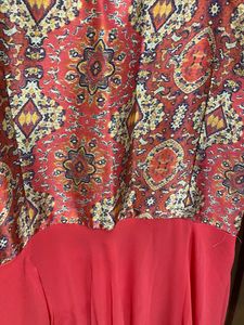 Long Georgette Gown With Duppata