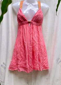 7156 SEXY CORAL PARTY DRESS