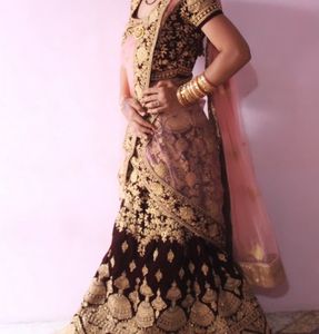 Heavy Wedding Lehnga With Blouse And Duppata