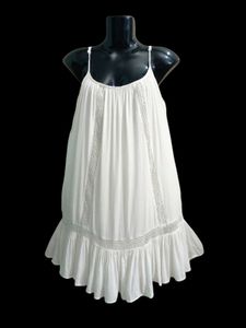 Crochet Trim Slip Dress Free Size Fit For M-L-XL