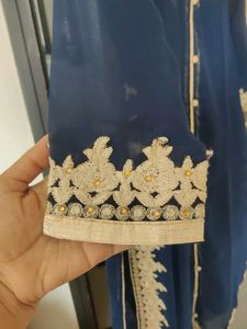 Elegant Blue Embroidered Kurta Set