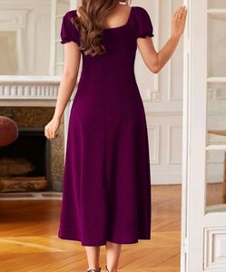 Sale!!Women A-line Purple Dress||