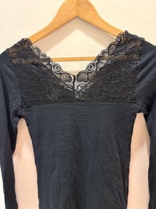 Beautiful Lace Trim Imported Top