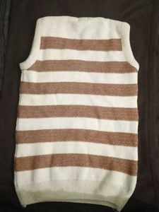 Striped Knit Sweater Vest