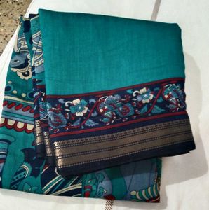 Elegant Teal Saree