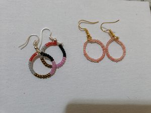 Handmade So Attractive Hoop Earings Set Of 2
