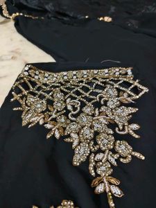 Elegant Black Embroidered Kurta Set