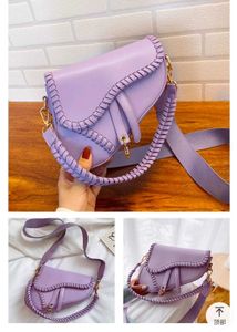 Lilac Saddle Bag