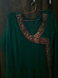Green Anarkali Suit