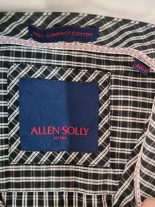 Allen Solly Black &amp; White Check Shirt 40 Size