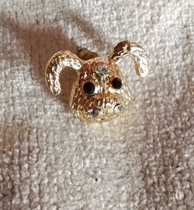 Korean Figured  Designer  Golden Ear Studs