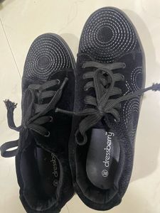 Velvet Finished Casual Shoes