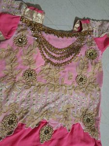 Pink Embroidered Kurta Set