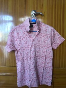 Patterned Pink Shirt