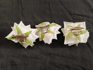 Floral Hair Clips and Saree Pin Set-3