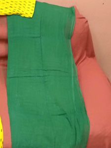 Combo-BrandNewYellow+GreenPrinted&amp;UsedCremKurtaSet