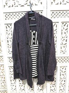 Casual Knit Cardigan A