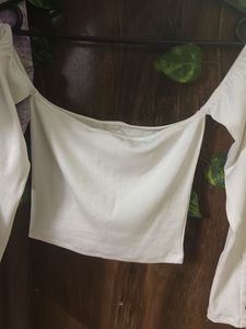 White Off-Shoulder Top