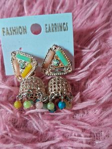 Boho Jhumka Earrings
