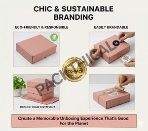 Pink Flat Mailer Boxes for E comerce(Pack of 10)