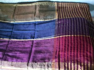 Used MutiColor Kota Saree With Blouse(Stitched)