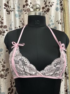 Pink Lace Lingerie Set