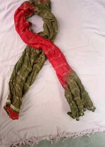 Red &amp; Green Dupatta
