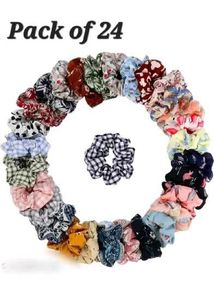24 Pack Hair Scrunchies