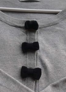 White Grey Sweater