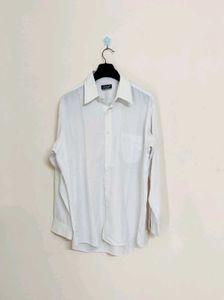 White Long Sleeve Button-Down