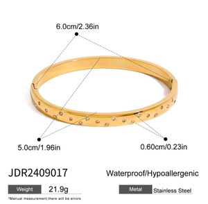 Star Studded bangle bracelet anti tarnish