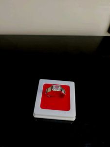 Diamond Ring Pure Silver
