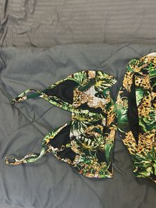 Tropical Print Maxi Dress