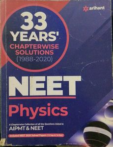 Arihant 33yrs Chapterwise Solutions Neet Physics