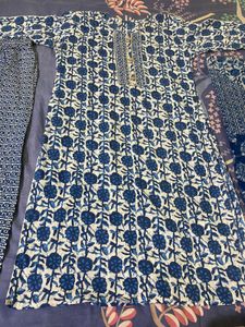 Pure Cotton Kurta Set With Dupatta