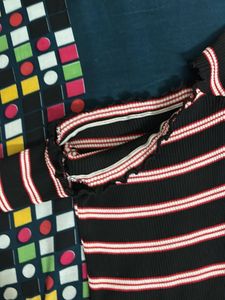 Striped Bodycon Midi Dress