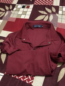 Tommy Hilfiger Maroon Polo Shirt
