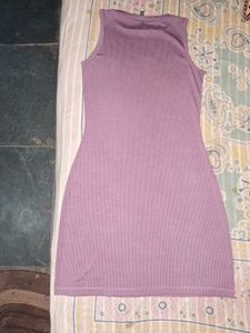 Lilac Bodycon Mini Dress