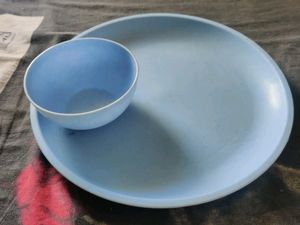 2 Dinner Plate+Bowl Set Food Grade Microwave Safe