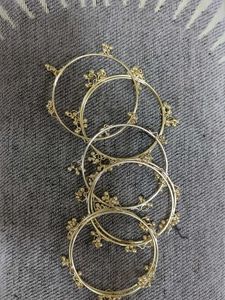 Set of 8 new Gold plated Bangles