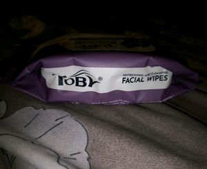 TOBY FACIAL REMOVER WIPES  25 PULLS PACK OF 2