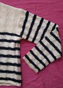 Striped Knit Sweater