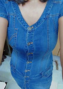 ONLY Denim Bodycon Dress