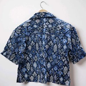 Stylish Blue Print Shirt