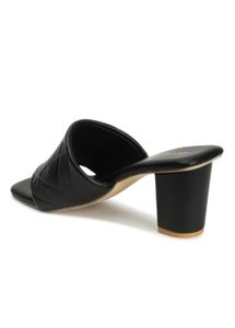 Dressberry textured Black Block heels