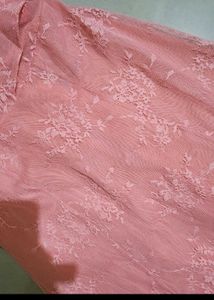 VERO MODA pink Net Middi Dress