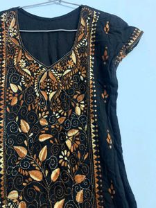 Embroidered Black Kurti