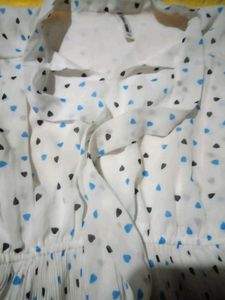 Cute Heart Print Top