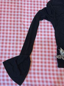 Black Top- Stretchable ♠️🕷️