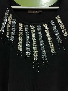 Black Party Wear Top